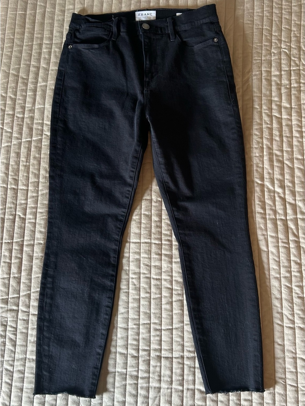 Frame Denim Black Skinny Jeans